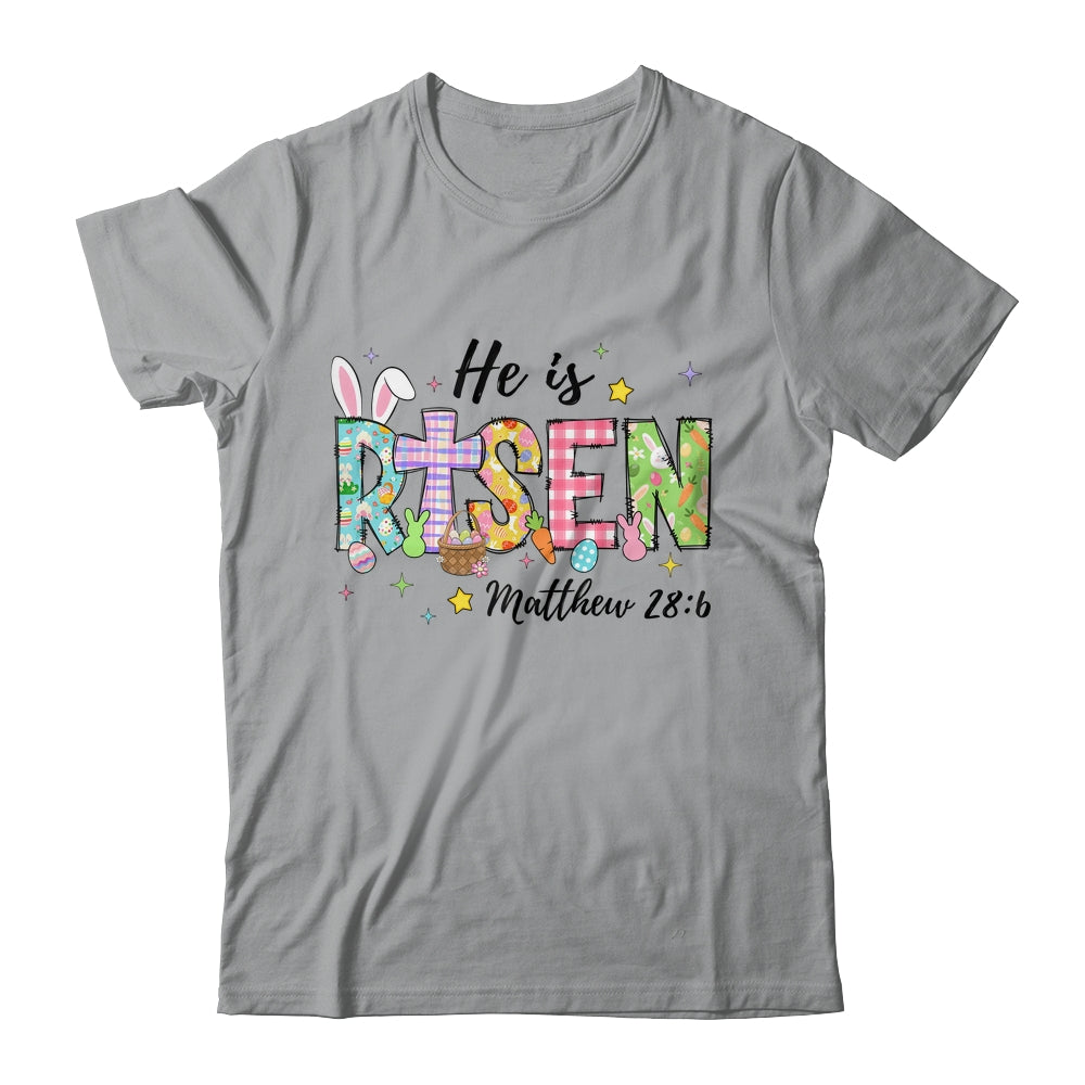 He Is Risen Jesus Christian Happy Easter Women Kids Girls Shirt & Sweatshirt | siriusteestore