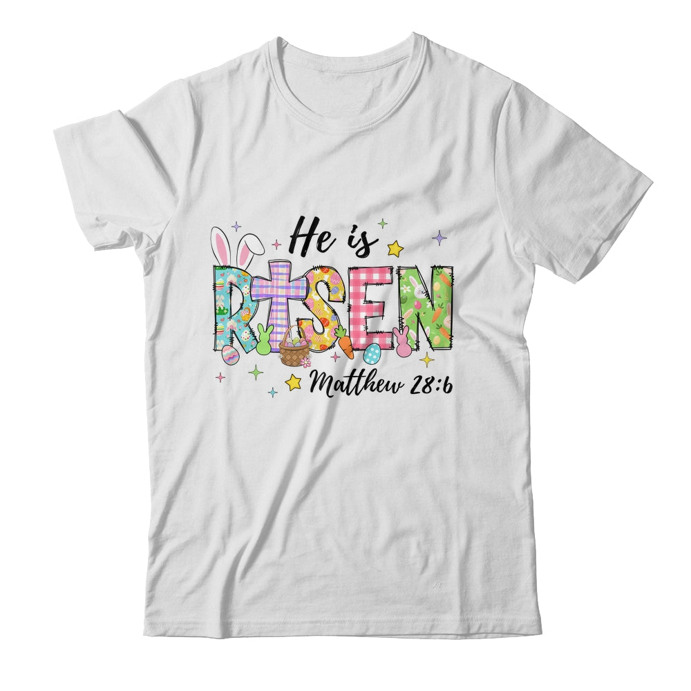 He Is Risen Jesus Christian Happy Easter Women Kids Girls Shirt & Sweatshirt | siriusteestore