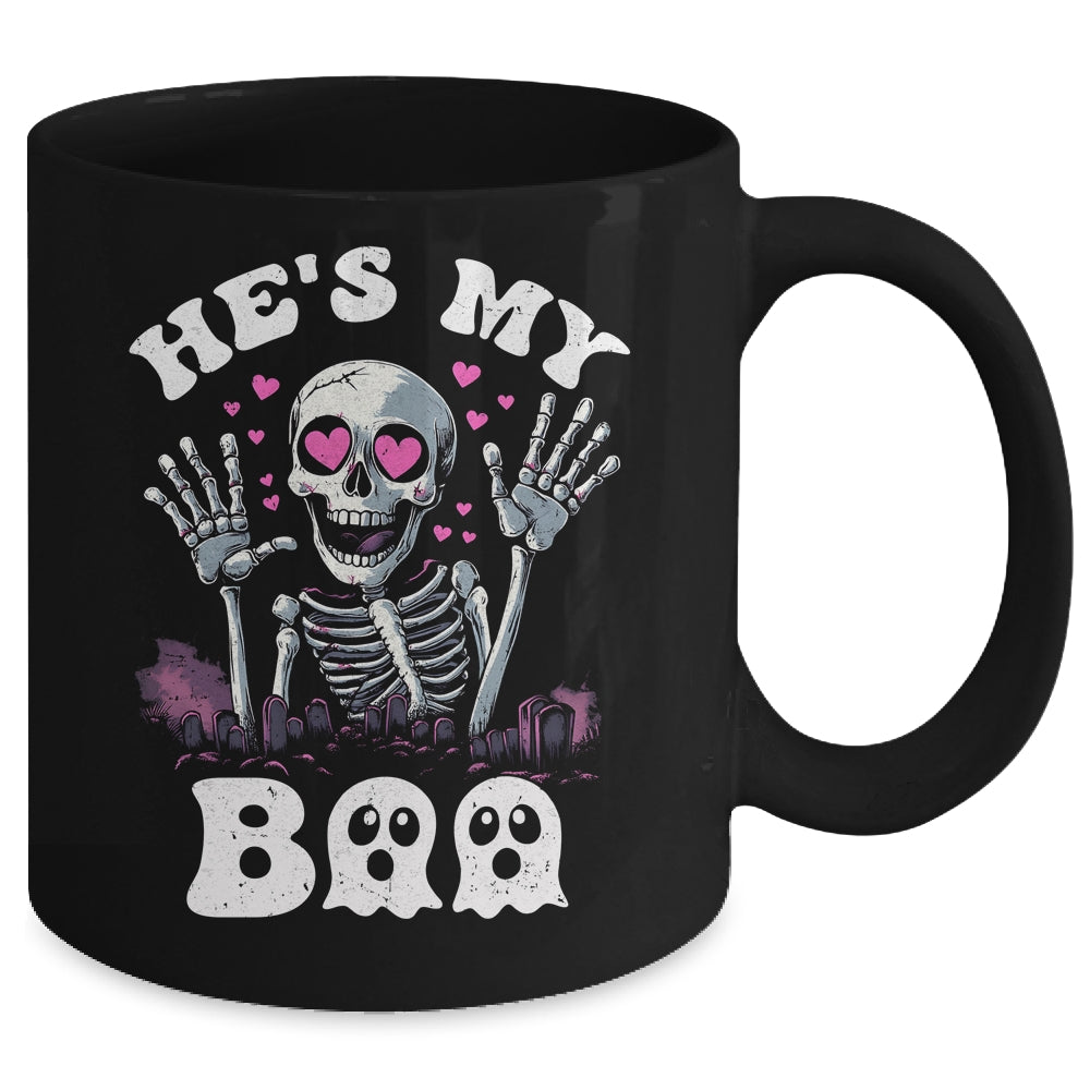 He's My Boo Matching Halloween Costume Couples She's My Boo Mug | siriusteestore