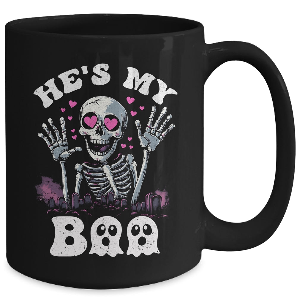 He's My Boo Matching Halloween Costume Couples She's My Boo Mug | siriusteestore