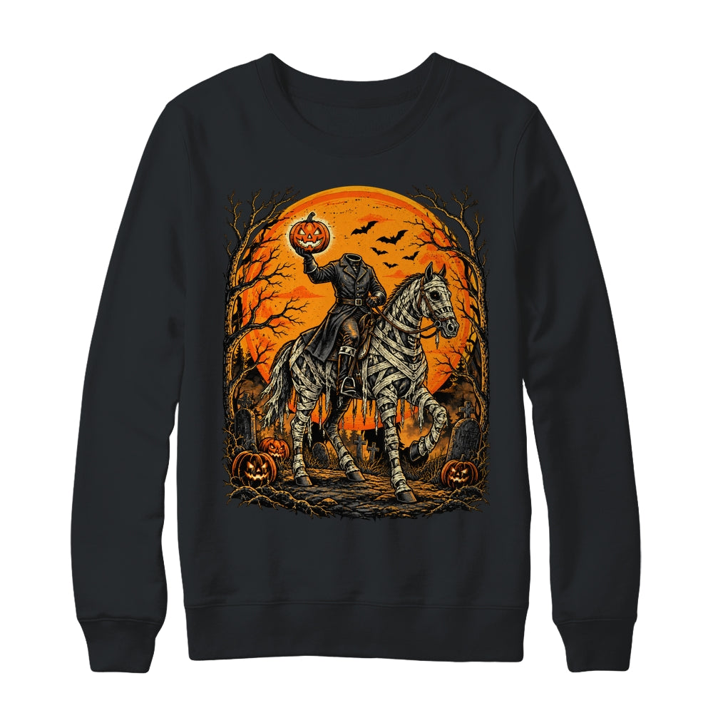 Headless Knight On Horse Pumpkin Halloween Costume Men Shirt & Sweatshirt | siriusteestore