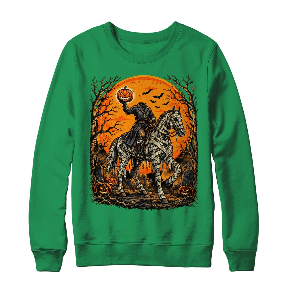 Headless Knight On Horse Pumpkin Halloween Costume Men Shirt & Sweatshirt | siriusteestore