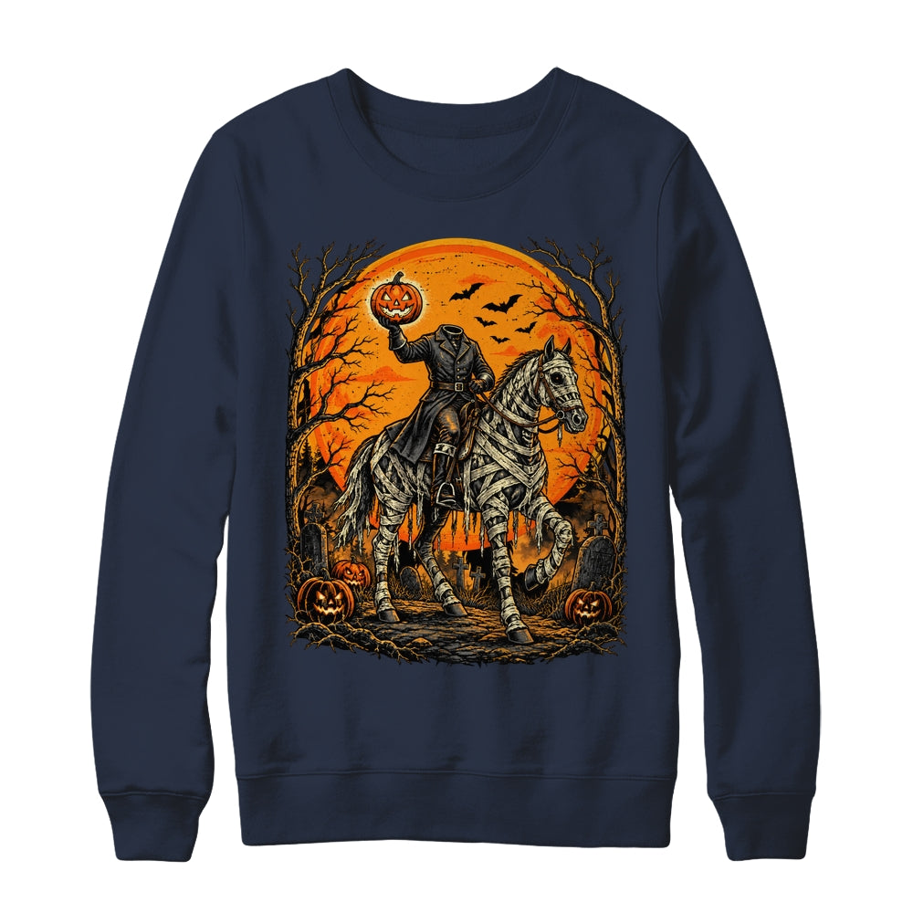 Headless Knight On Horse Pumpkin Halloween Costume Men Shirt & Sweatshirt | siriusteestore