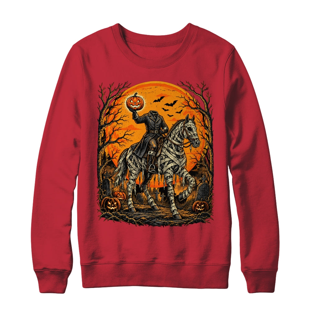 Headless Knight On Horse Pumpkin Halloween Costume Men Shirt & Sweatshirt | siriusteestore