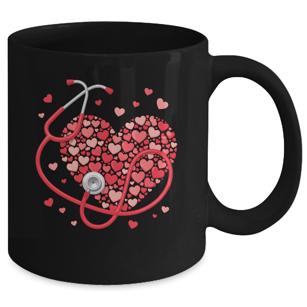 Health Care Stethoscope Medical Staff Nurse Nursing Heart Mug | siriusteestore