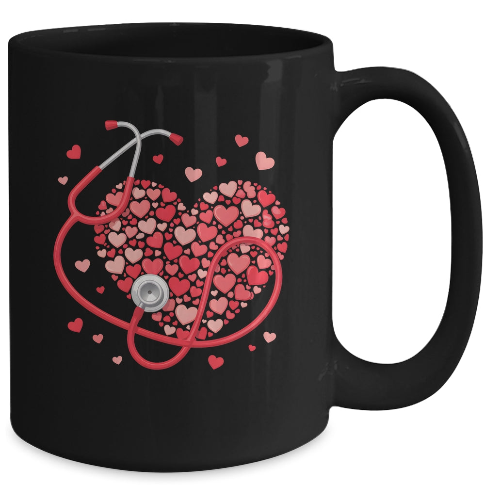 Health Care Stethoscope Medical Staff Nurse Nursing Heart Mug | siriusteestore