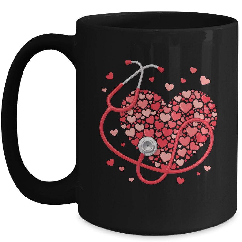 Health Care Stethoscope Medical Staff Nurse Nursing Heart Mug | siriusteestore