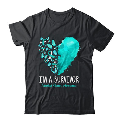 Heart I'm A Survivor Cervical Cancer Awareness Month Shirt & Hoodie | siriusteestore