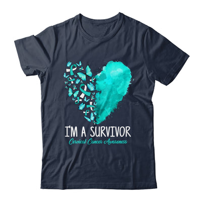 Heart I'm A Survivor Cervical Cancer Awareness Month Shirt & Hoodie | siriusteestore
