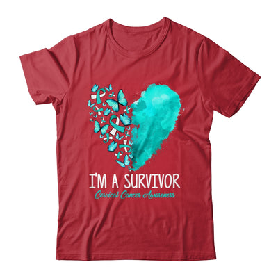 Heart I'm A Survivor Cervical Cancer Awareness Month Shirt & Hoodie | siriusteestore