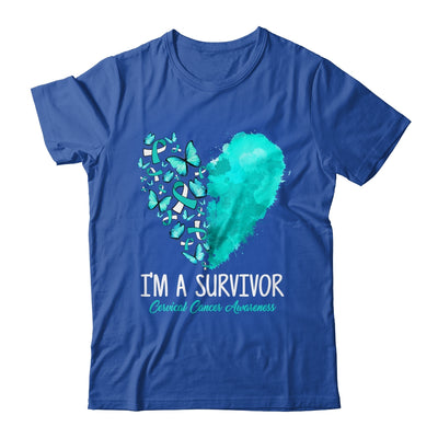 Heart I'm A Survivor Cervical Cancer Awareness Month Shirt & Hoodie | siriusteestore