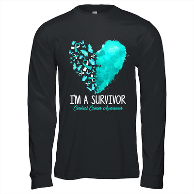 Heart I'm A Survivor Cervical Cancer Awareness Month Shirt & Hoodie | siriusteestore