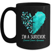 Heart I'm A Survivor Cervical Cancer Awareness Month Mug | siriusteestore