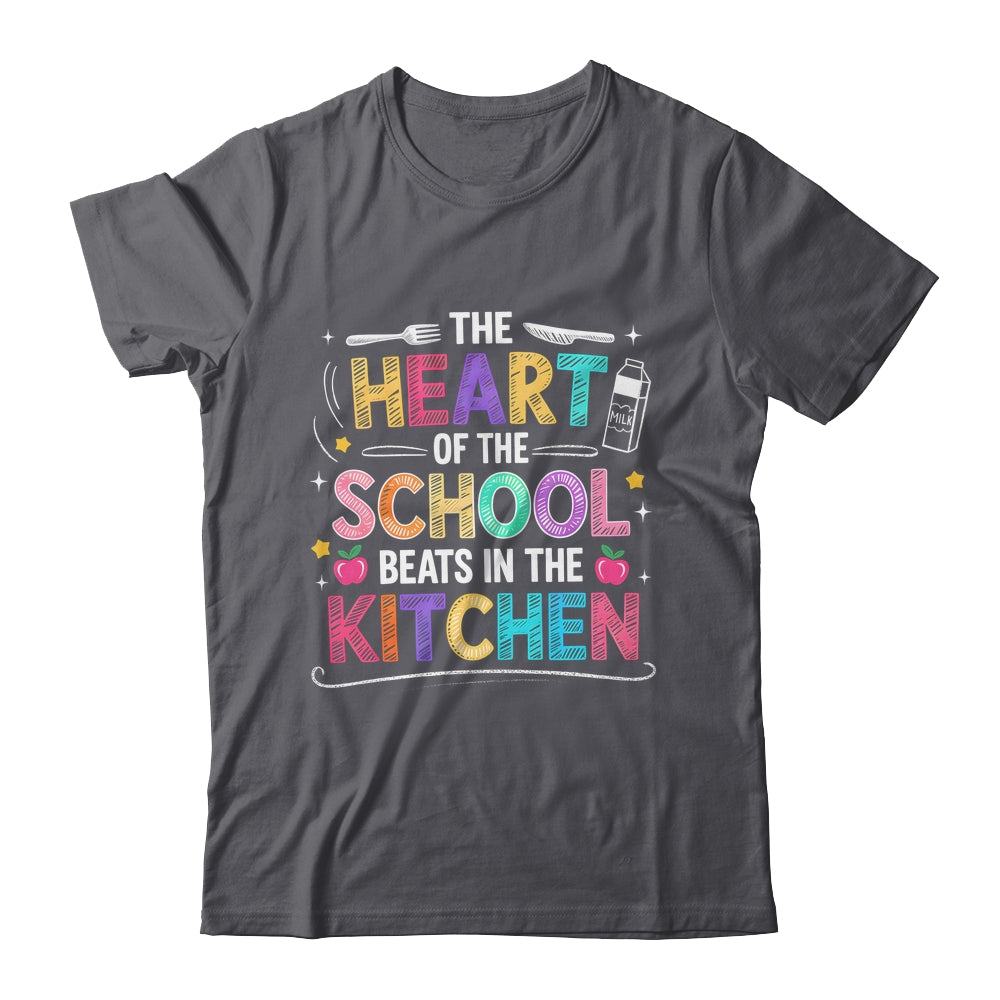 Heart Of The School Beats In The Kitchen Lunch Lady Funny Shirt & Hoodie | siriusteestore
