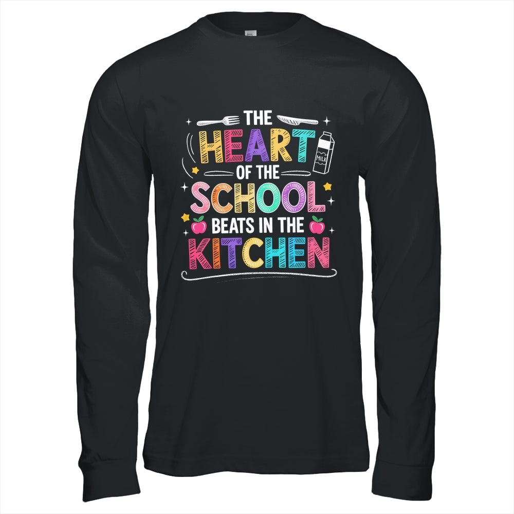 Heart Of The School Beats In The Kitchen Lunch Lady Funny Shirt & Hoodie | siriusteestore