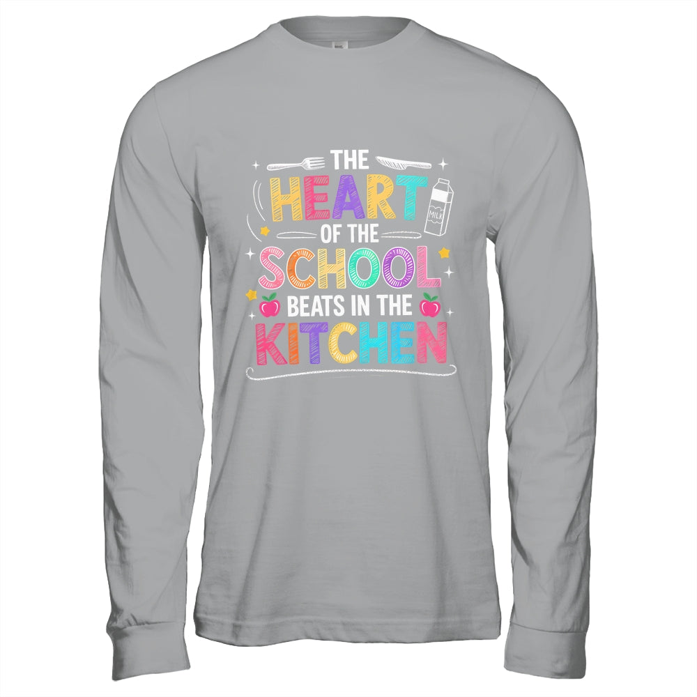 Heart Of The School Beats In The Kitchen Lunch Lady Funny Shirt & Hoodie | siriusteestore