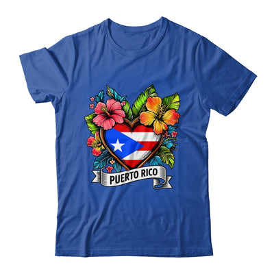 Heart Puerto Rico Flag Hispanic Heritage Boricua Rican Shirt & Tank Top | siriusteestore