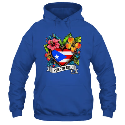 Heart Puerto Rico Flag Hispanic Heritage Boricua Rican Shirt & Tank Top | siriusteestore