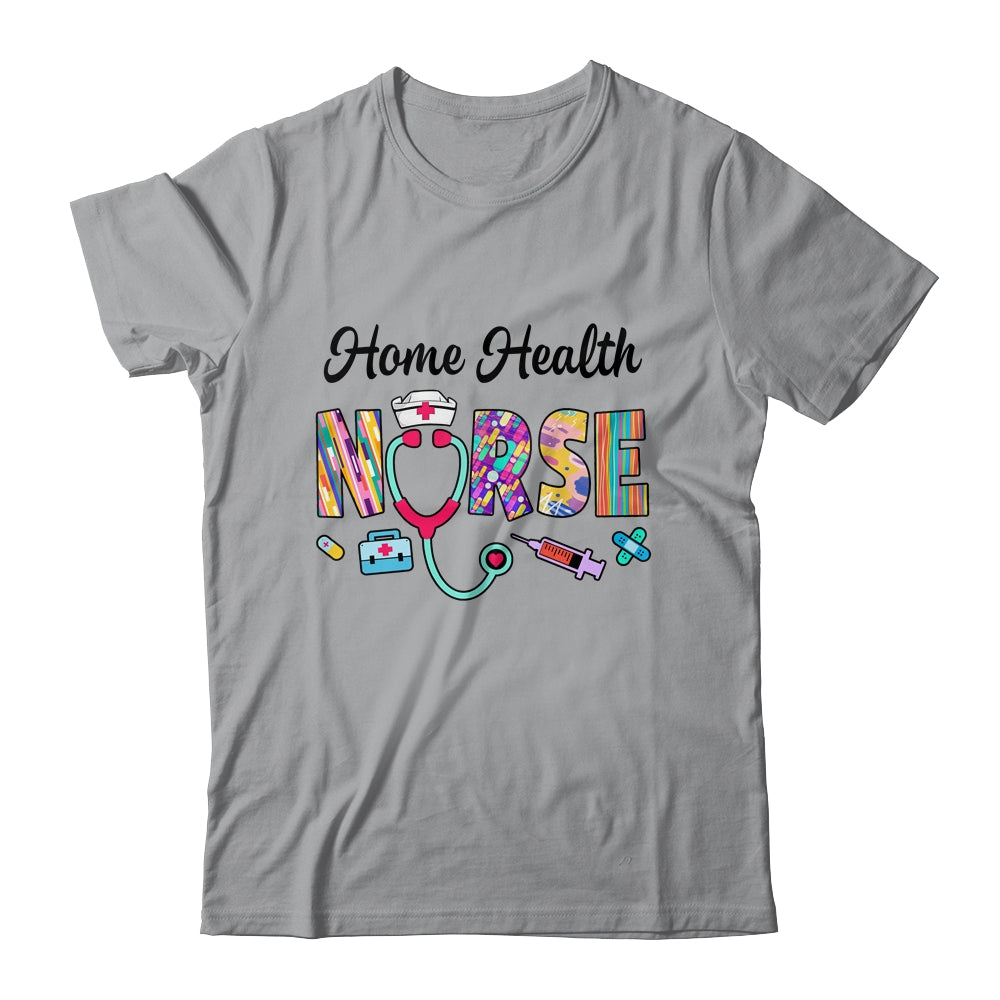 Heart Stethoscope Home Health Nurse Nursing Design For Women Shirt & Tank Top | siriusteestore