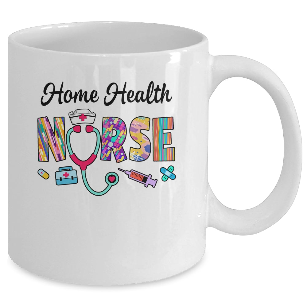 Heart Stethoscope Home Health Nurse Nursing Design For Women Mug | siriusteestore