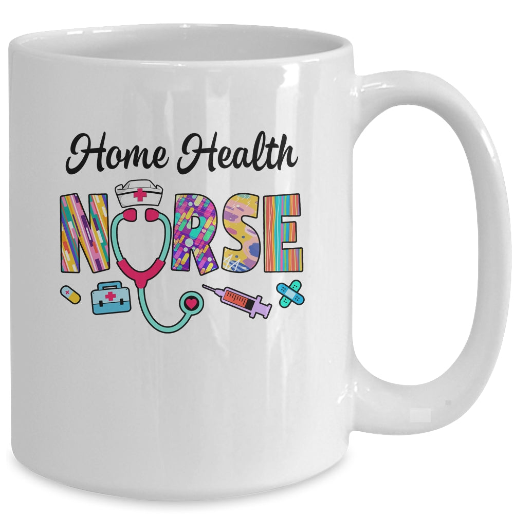 Heart Stethoscope Home Health Nurse Nursing Design For Women Mug | siriusteestore