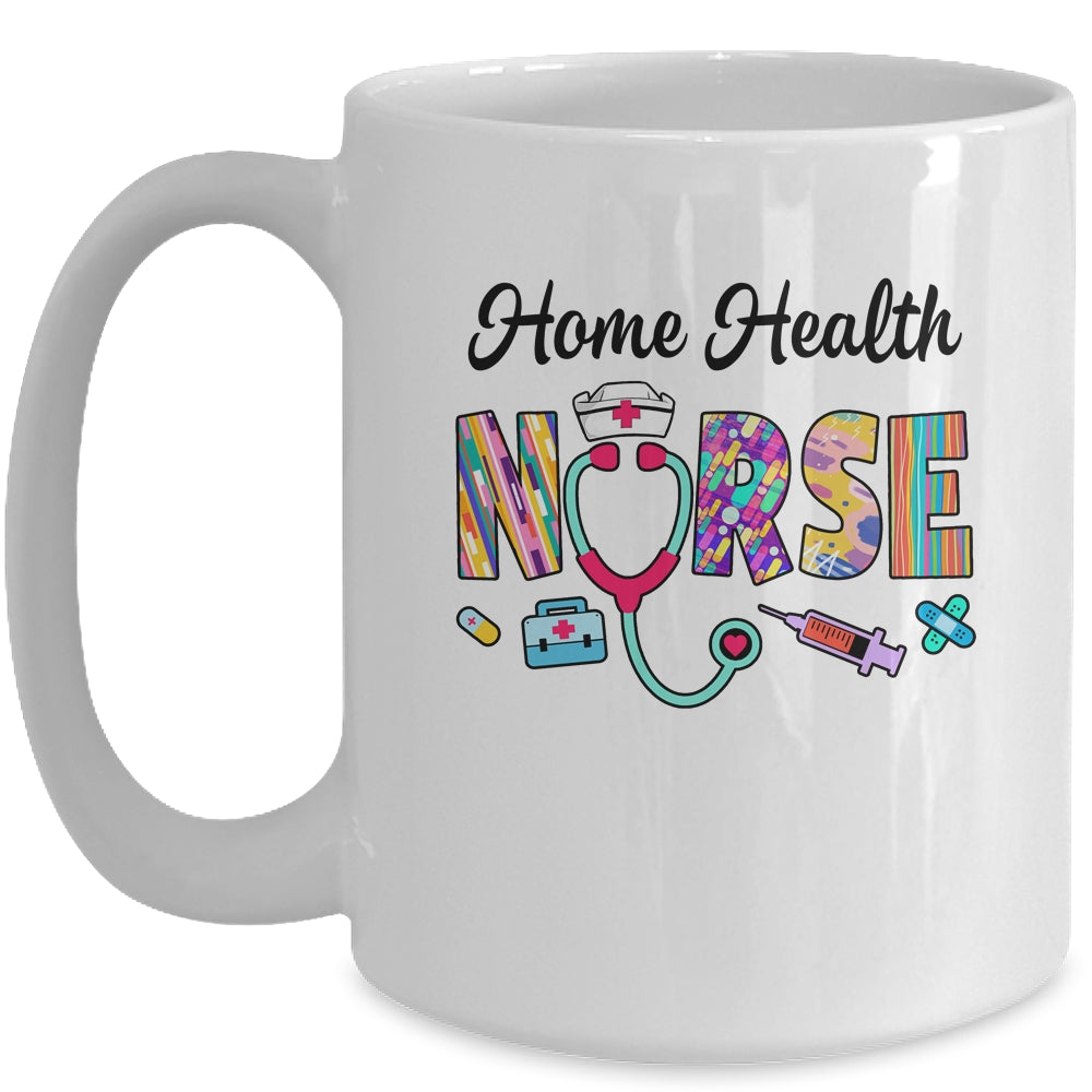 Heart Stethoscope Home Health Nurse Nursing Design For Women Mug | siriusteestore