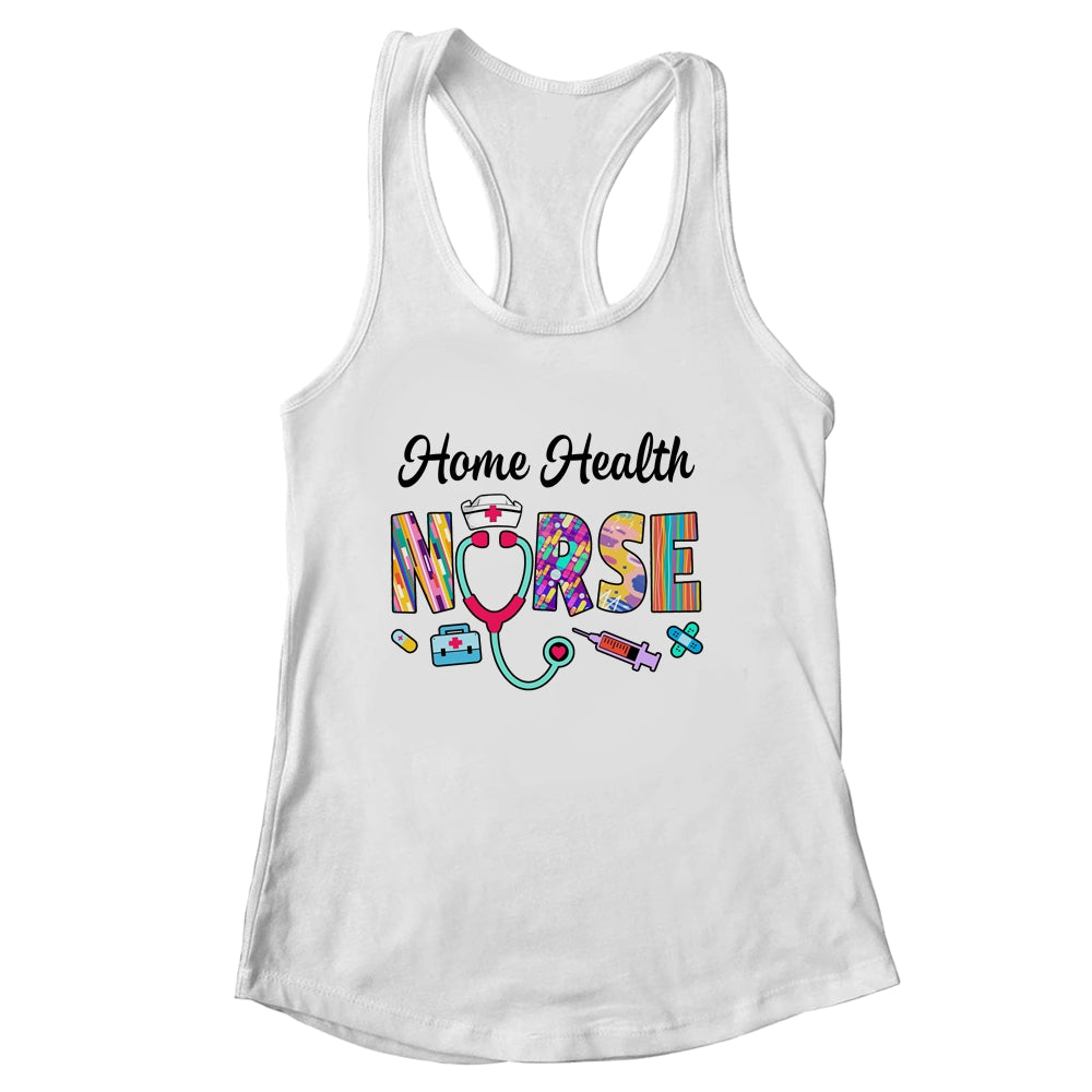 Heart Stethoscope Home Health Nurse Nursing Design For Women Shirt & Tank Top | siriusteestore