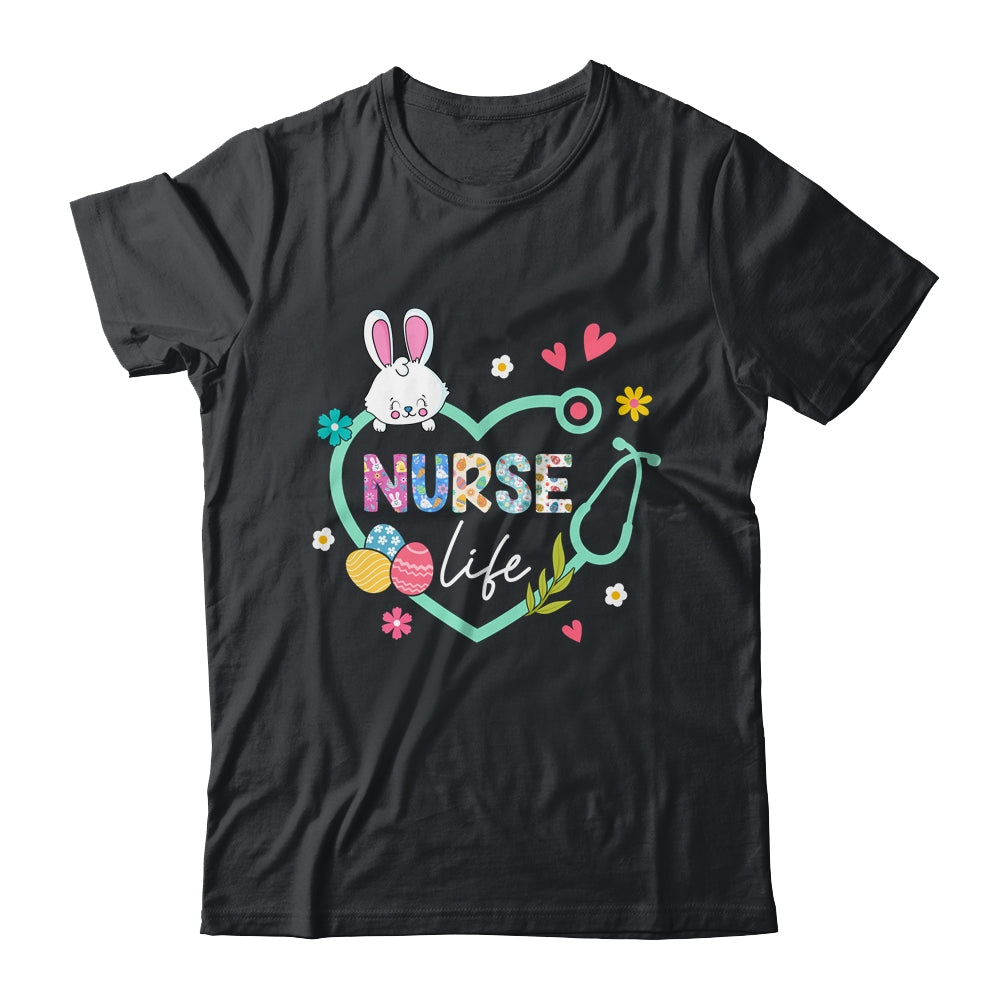 Heart Stethoscope Nurse Easter Nurse Life Funny Easter Day Shirt & Tank Top | siriusteestore