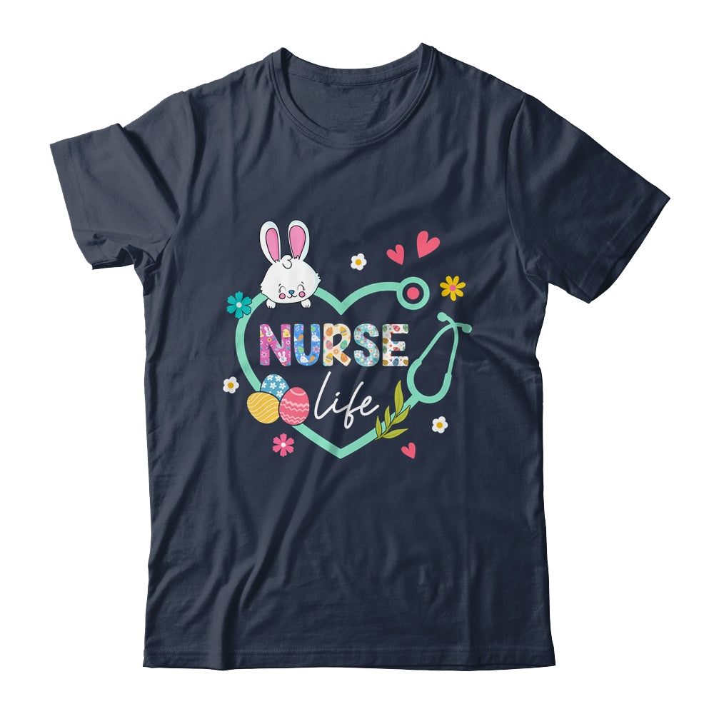 Heart Stethoscope Nurse Easter Nurse Life Funny Easter Day Shirt & Tank Top | siriusteestore