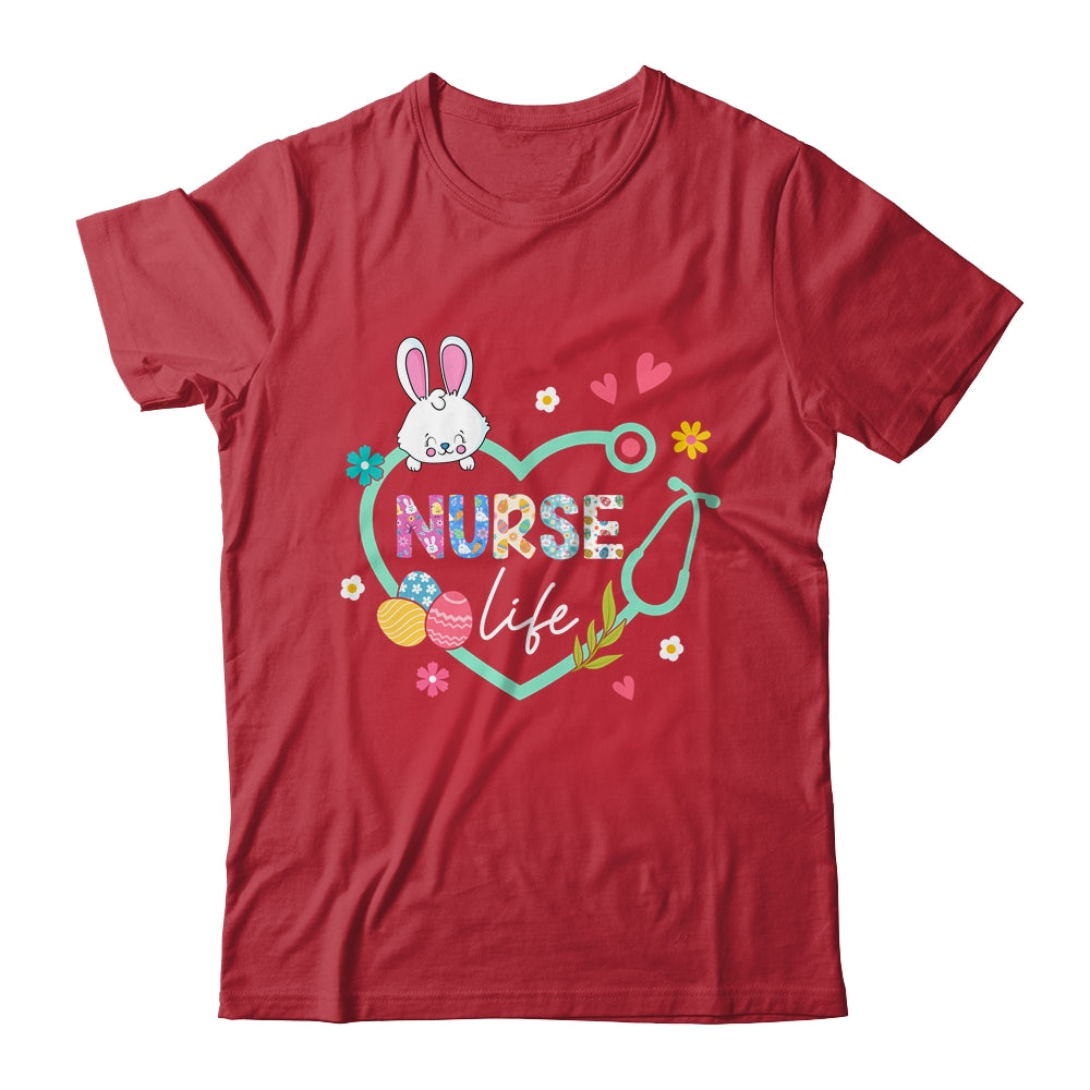 Heart Stethoscope Nurse Easter Nurse Life Funny Easter Day Shirt & Tank Top | siriusteestore