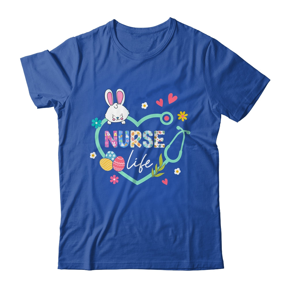 Heart Stethoscope Nurse Easter Nurse Life Funny Easter Day Shirt & Tank Top | siriusteestore