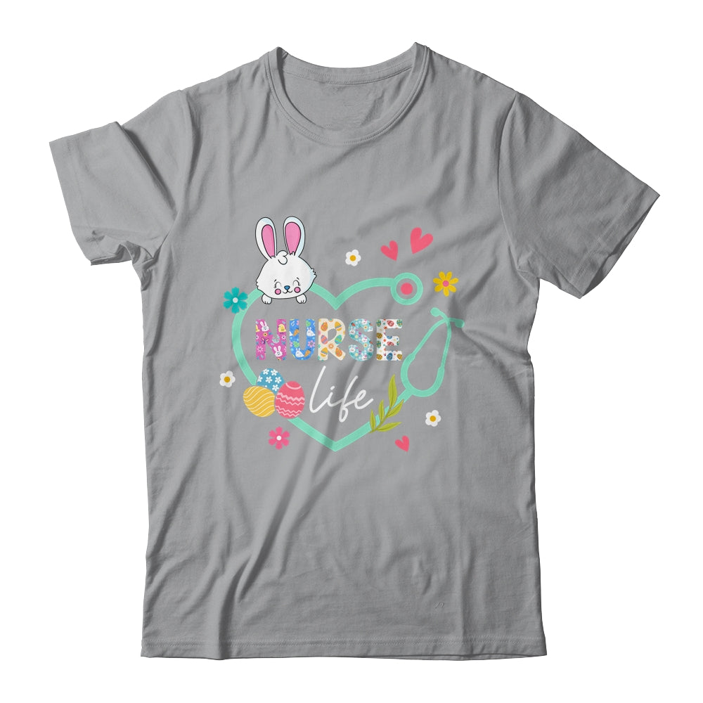 Heart Stethoscope Nurse Easter Nurse Life Funny Easter Day Shirt & Tank Top | siriusteestore
