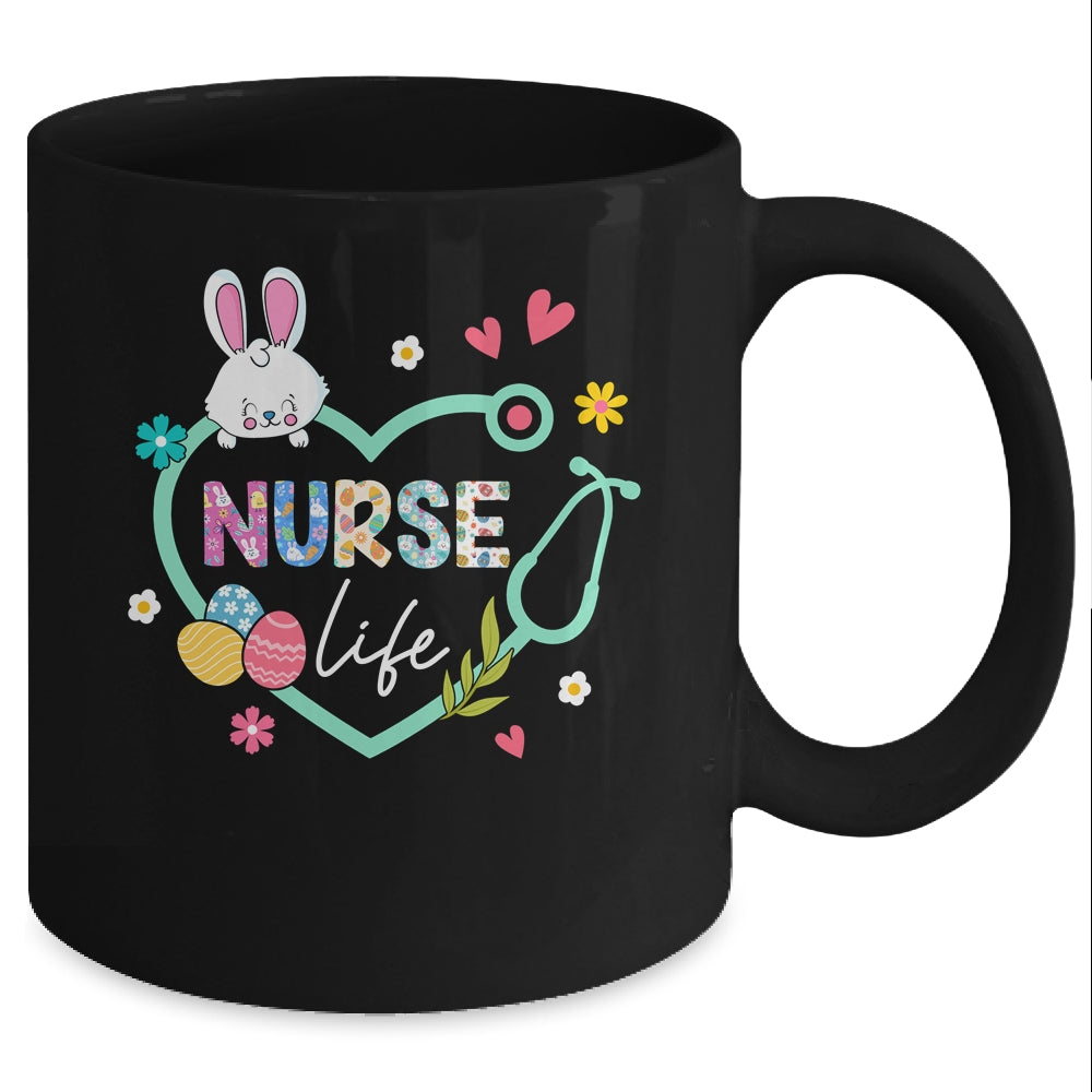 Heart Stethoscope Nurse Easter Nurse Life Funny Easter Day Mug | siriusteestore