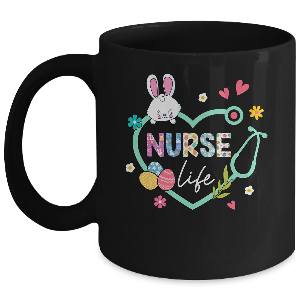 Heart Stethoscope Nurse Easter Nurse Life Funny Easter Day Mug | siriusteestore