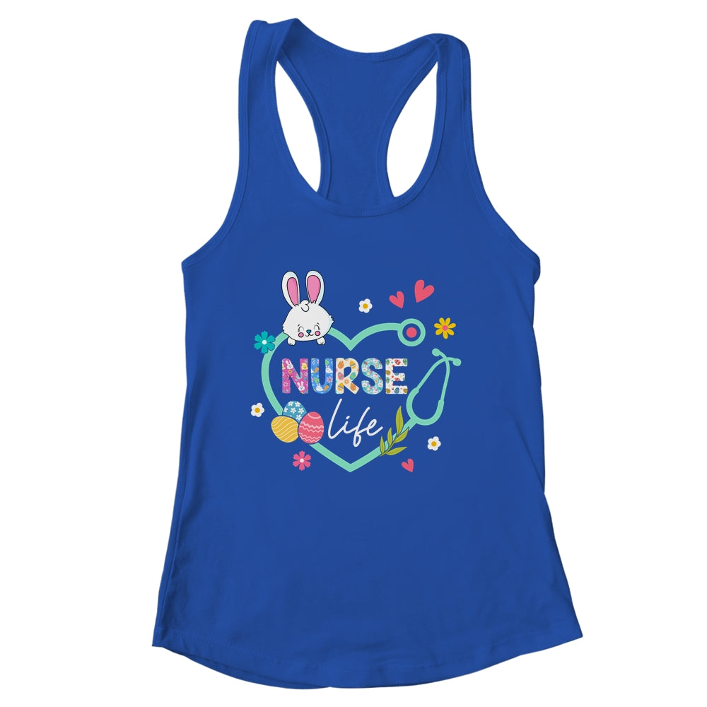 Heart Stethoscope Nurse Easter Nurse Life Funny Easter Day Shirt & Tank Top | siriusteestore