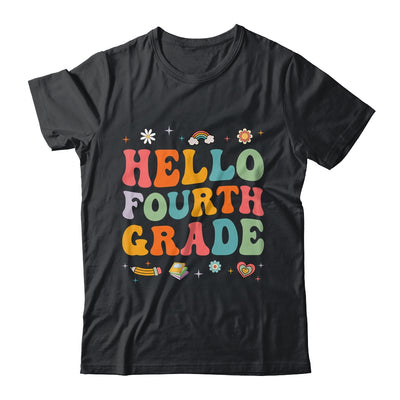Hello Fourth 4th Grade Back To School Teachers Kids Girls Shirt & Hoodie | siriusteestore