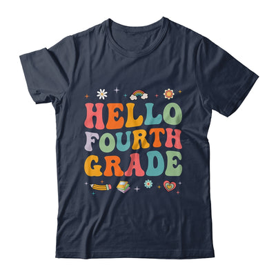Hello Fourth 4th Grade Back To School Teachers Kids Girls Shirt & Hoodie | siriusteestore