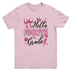 Hello Fourth Grade First Day Of School Coquette Teacher Girl Youth Shirt | siriusteestore