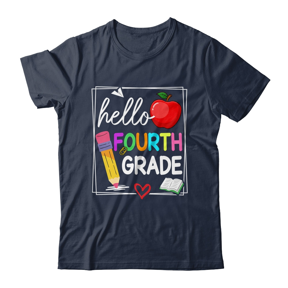 Hello Fourth Grade Team 4th Grade Back To School Teacher Kid Shirt & Hoodie | siriusteestore