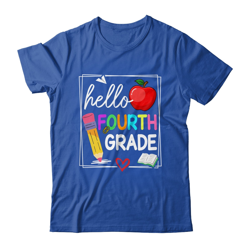 Hello Fourth Grade Team 4th Grade Back To School Teacher Kid Shirt & Hoodie | siriusteestore