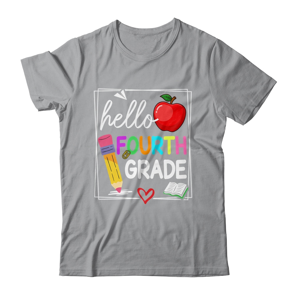 Hello Fourth Grade Team 4th Grade Back To School Teacher Kid Shirt & Hoodie | siriusteestore