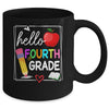 Hello Fourth Grade Team 4th Grade Back To School Teacher Kid Mug | siriusteestore