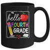 Hello Fourth Grade Team 4th Grade Back To School Teacher Kid Mug | siriusteestore
