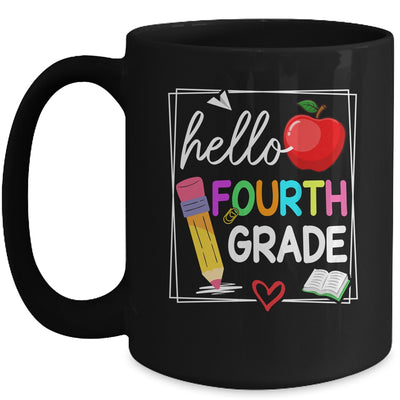 Hello Fourth Grade Team 4th Grade Back To School Teacher Kid Mug | siriusteestore