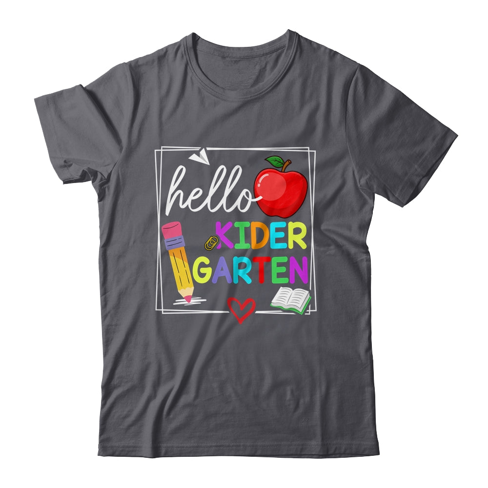 Hello Kindergarten Team Kinder Back To School Teacher Kids Shirt & Hoodie | siriusteestore