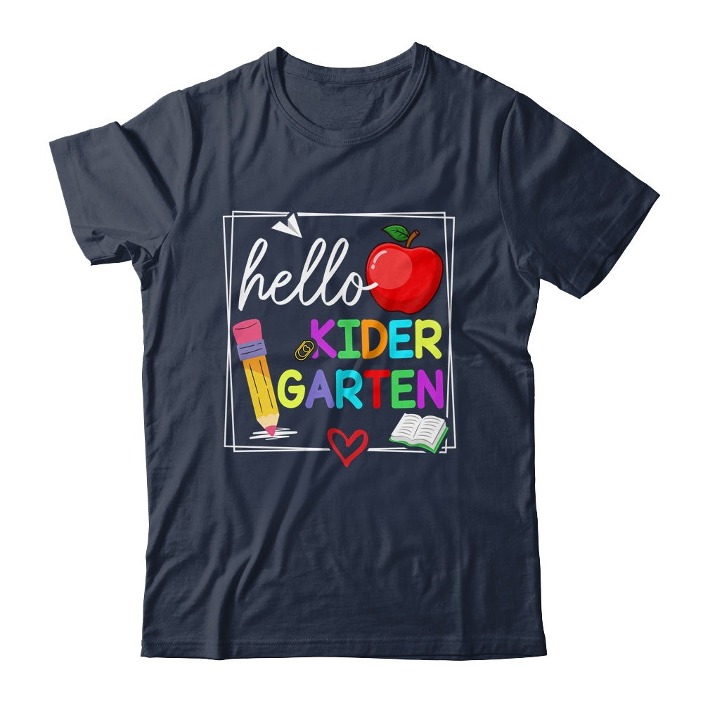 Hello Kindergarten Team Kinder Back To School Teacher Kids Shirt & Hoodie | siriusteestore