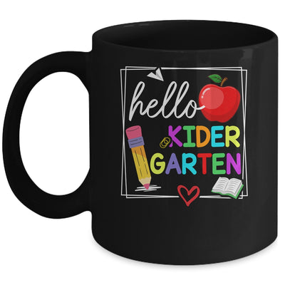 Hello Kindergarten Team Kinder Back To School Teacher Kids Mug | siriusteestore