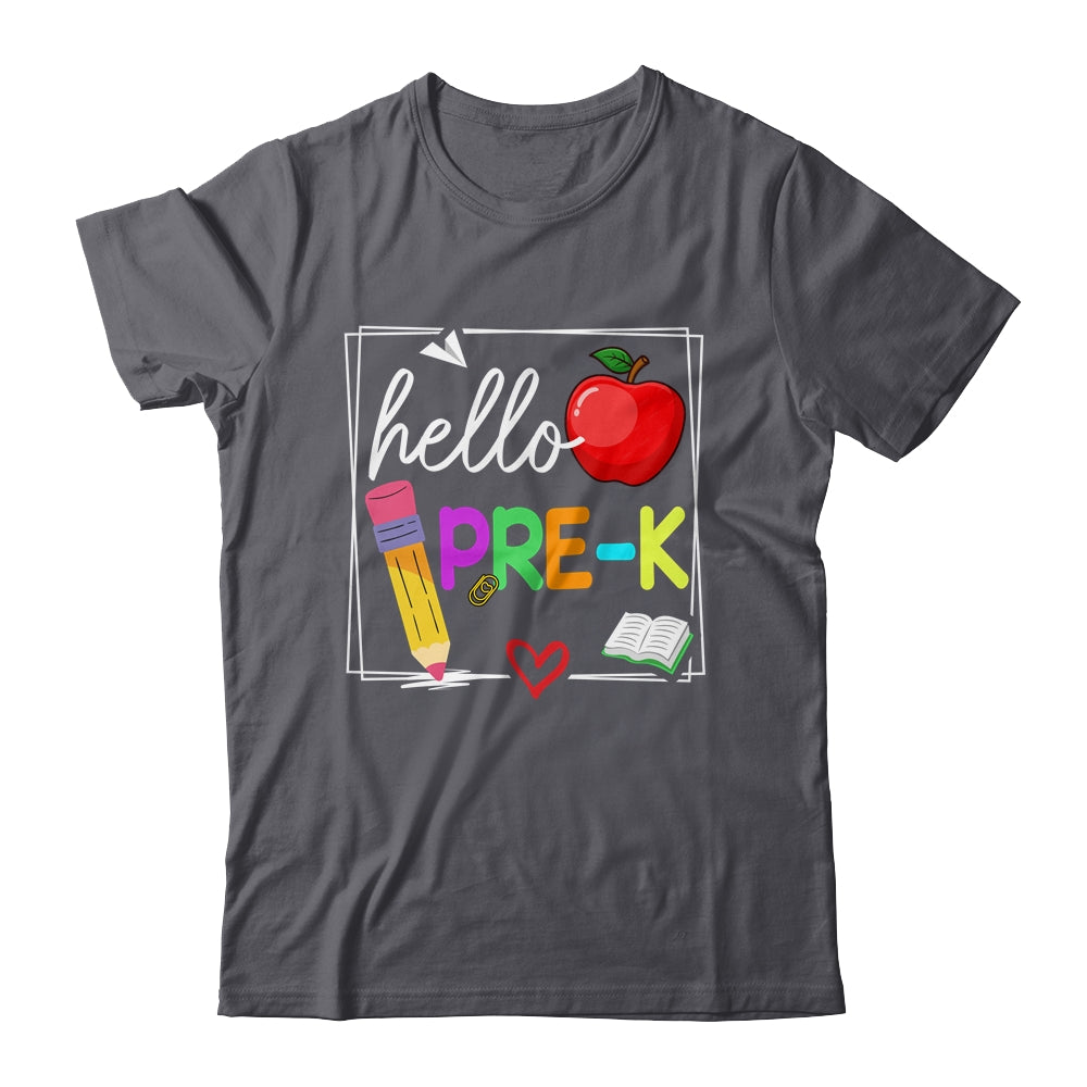 Hello Pre-K Team Preschool Back To School Teacher Kids Shirt & Hoodie | siriusteestore