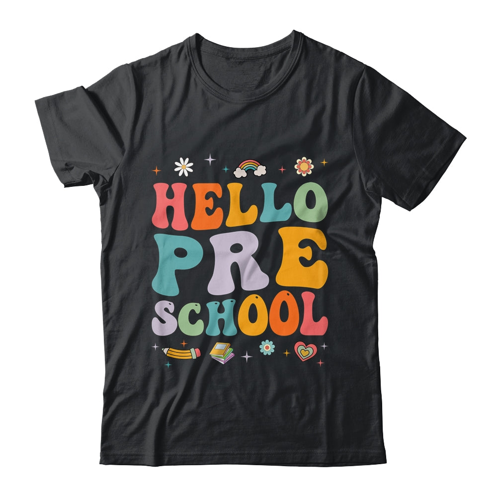 Hello Preschool Back To School Teachers Kids Girls Shirt & Hoodie | siriusteestore