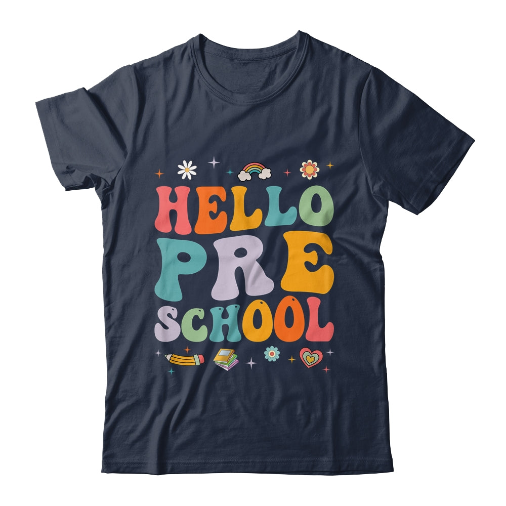 Hello Preschool Back To School Teachers Kids Girls Shirt & Hoodie | siriusteestore